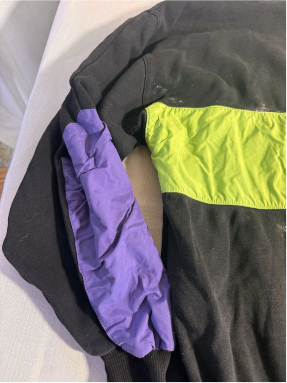 Vintage K2 Winter Wave Sweatshirt Large Colorblock Ski Pullover 90s Neon Retro - Picture 12 of 12